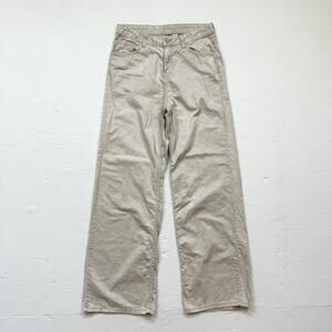 H&M Divided Khaki High Rise Wide Leg Pants, Size 2